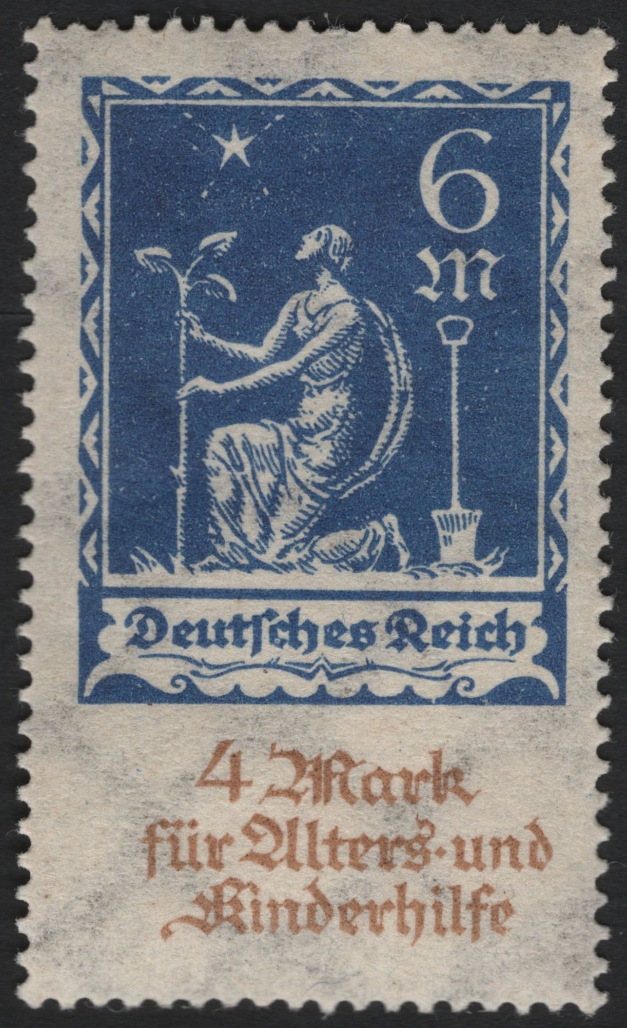 SCG6728 - Germany 1926 – “Kneeling Woman with Sapling” Welfare Semi-Postal