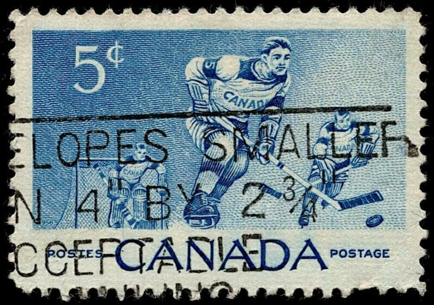 SCG667 - Canada Ice Hockey Players Stamp (Used) – 1956 Winter Sports Issue