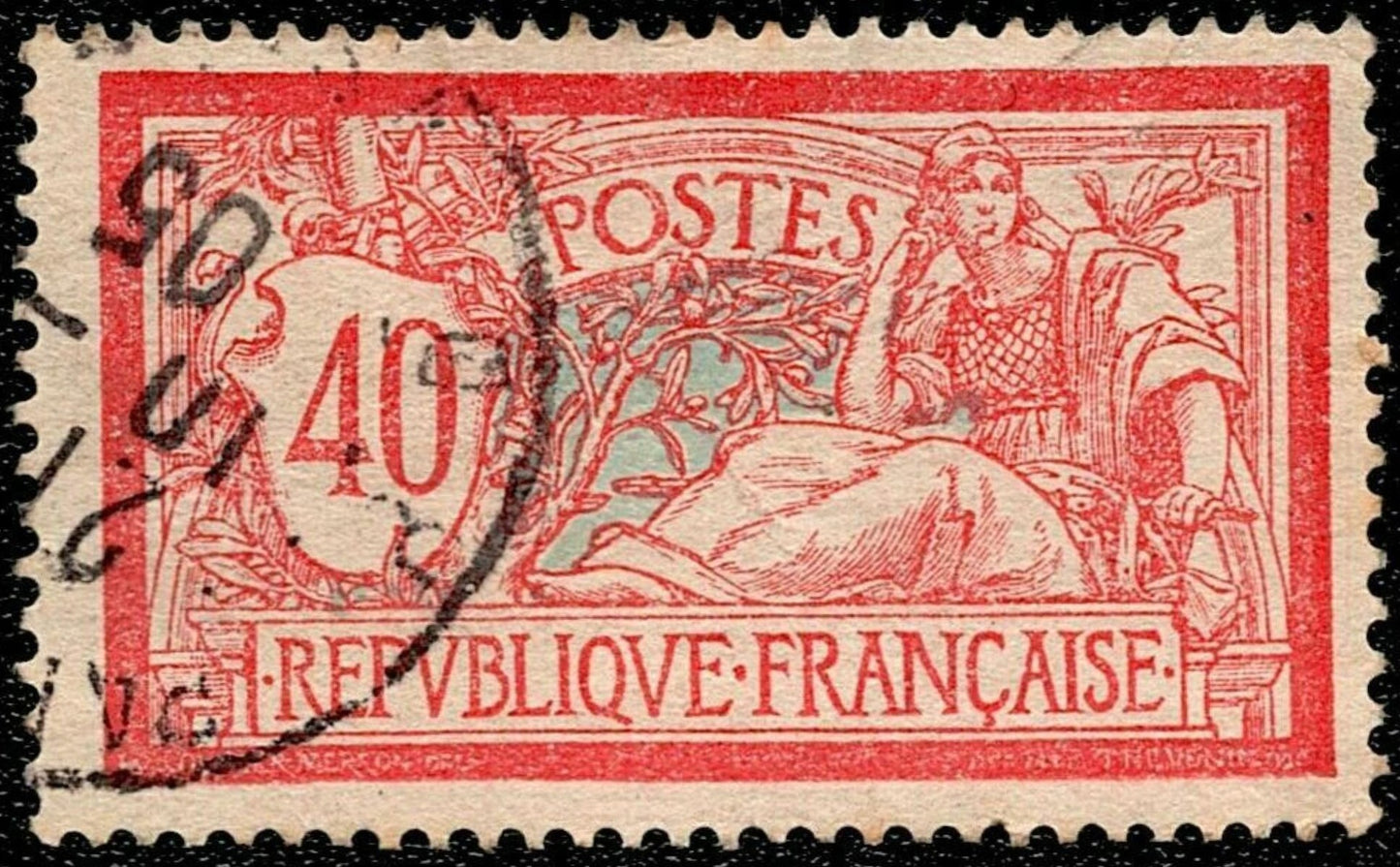 SCG695 - France 40c Merson Allegory Red Used