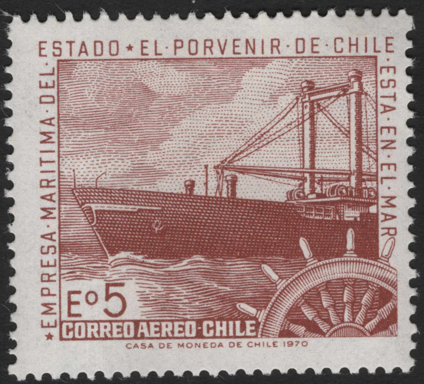SCG6557 - Chile 1970 Maritime Shipping Airmail – “El Porvenir de Chile”