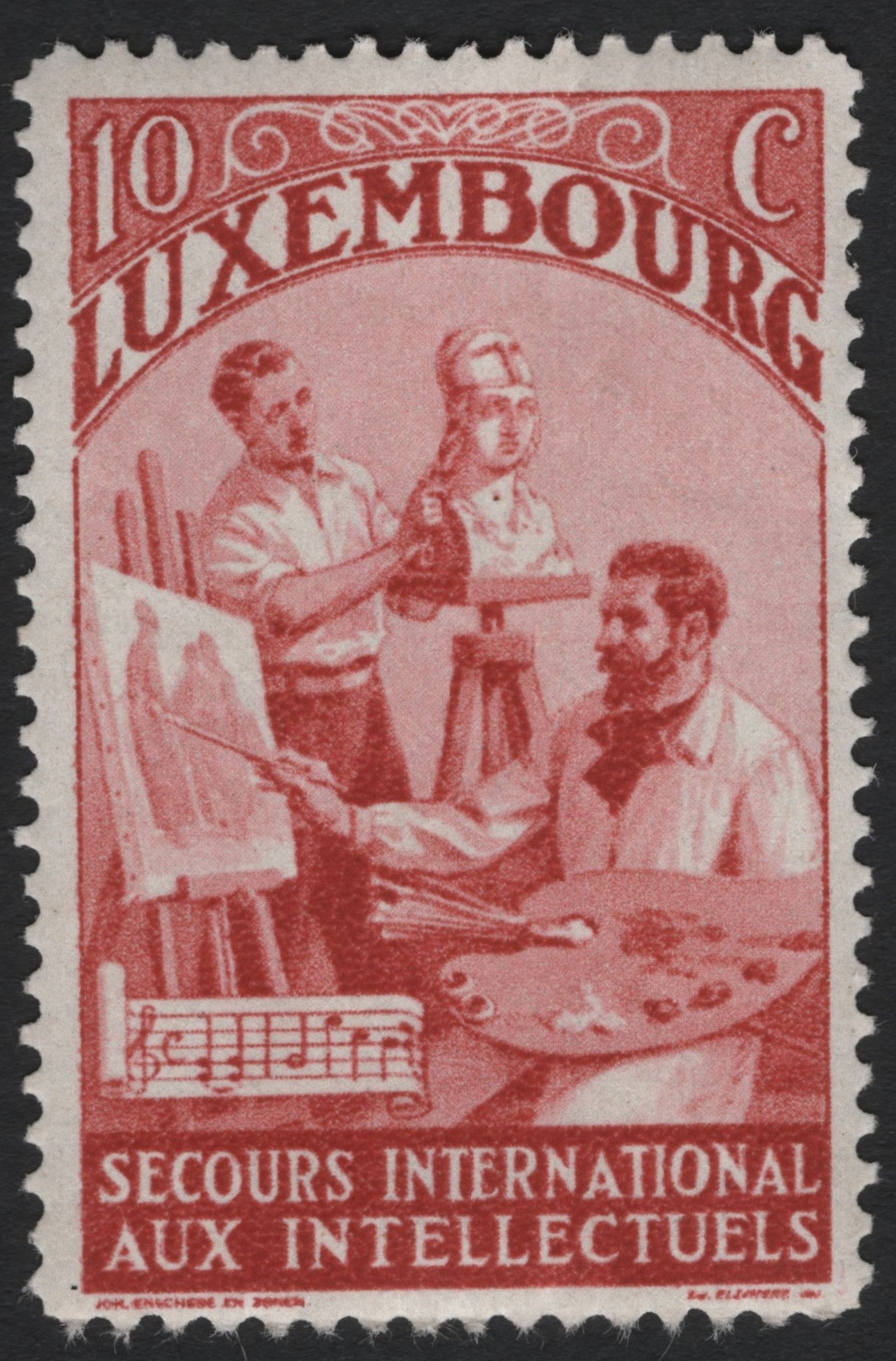 SCG6558 - Luxembourg 10c “Secours International aux Intellectuels” Stamp