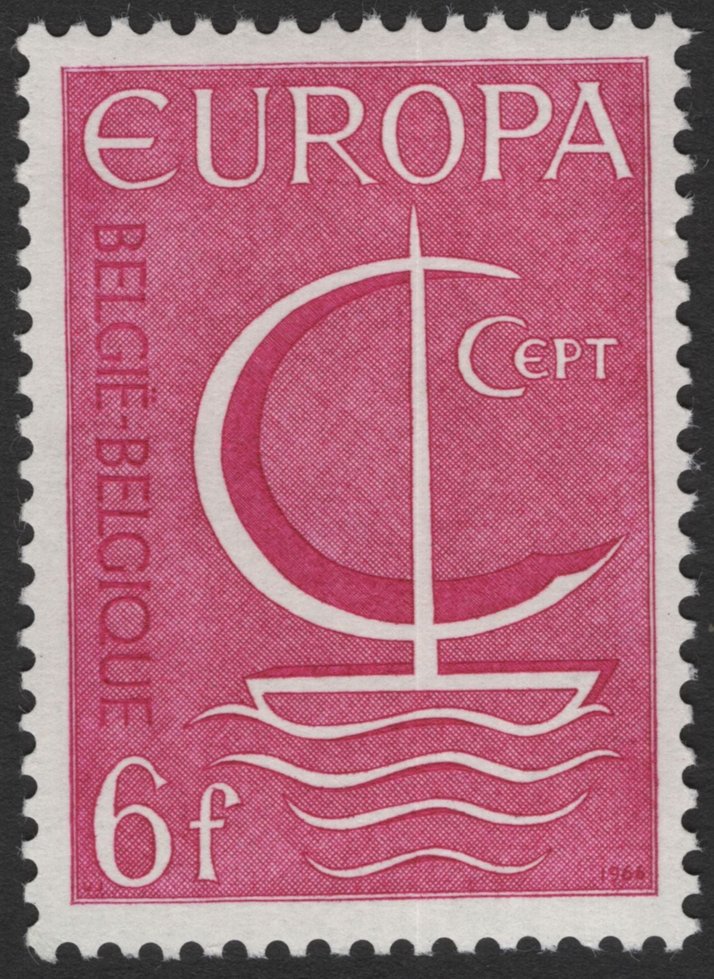 SCG11785 - Belgium 1966 Europa CEPT Symbol Issue (3f & 6f)
