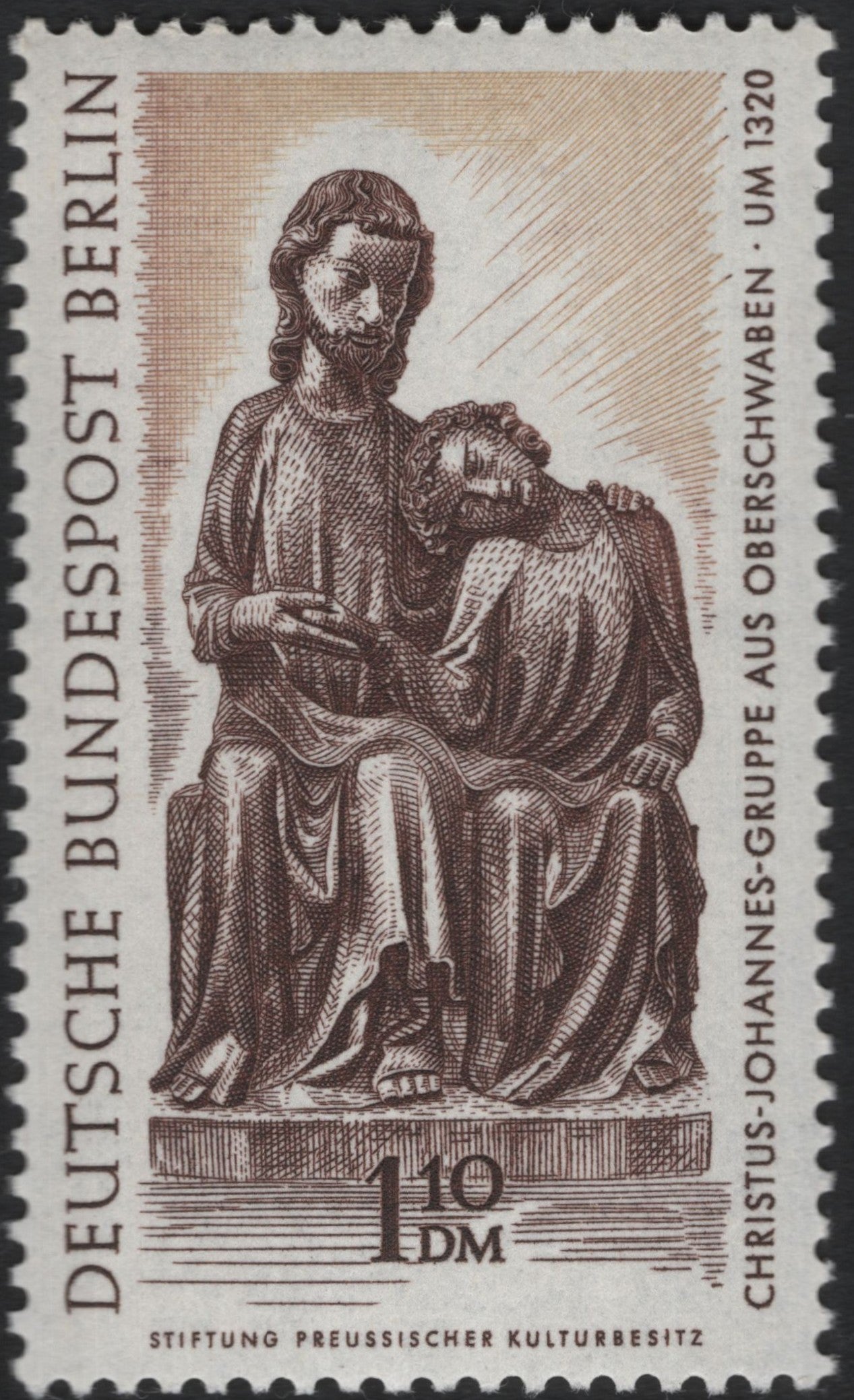 SCG9753 - Germany (Berlin) – 1.10 DM “Christus–Johannes-Gruppe aus Oberschwaben” (c.1320) – Cultural Heritage Series