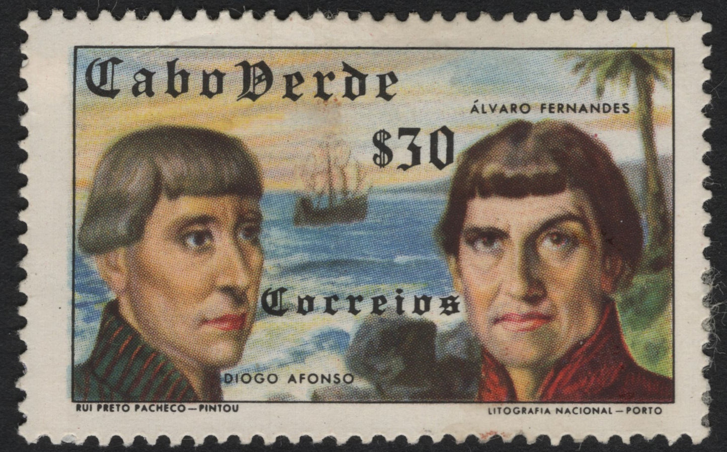 SCG8241 - Cabo Verde – Explorers Diogo Afonso and Álvaro Fernandes (30$00)