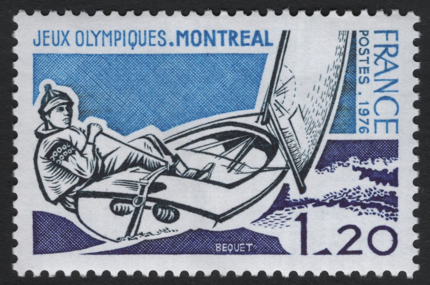 SCG8697 - France 1976 – Montreal Olympic Sailing Commemorative (1.20 Franc)