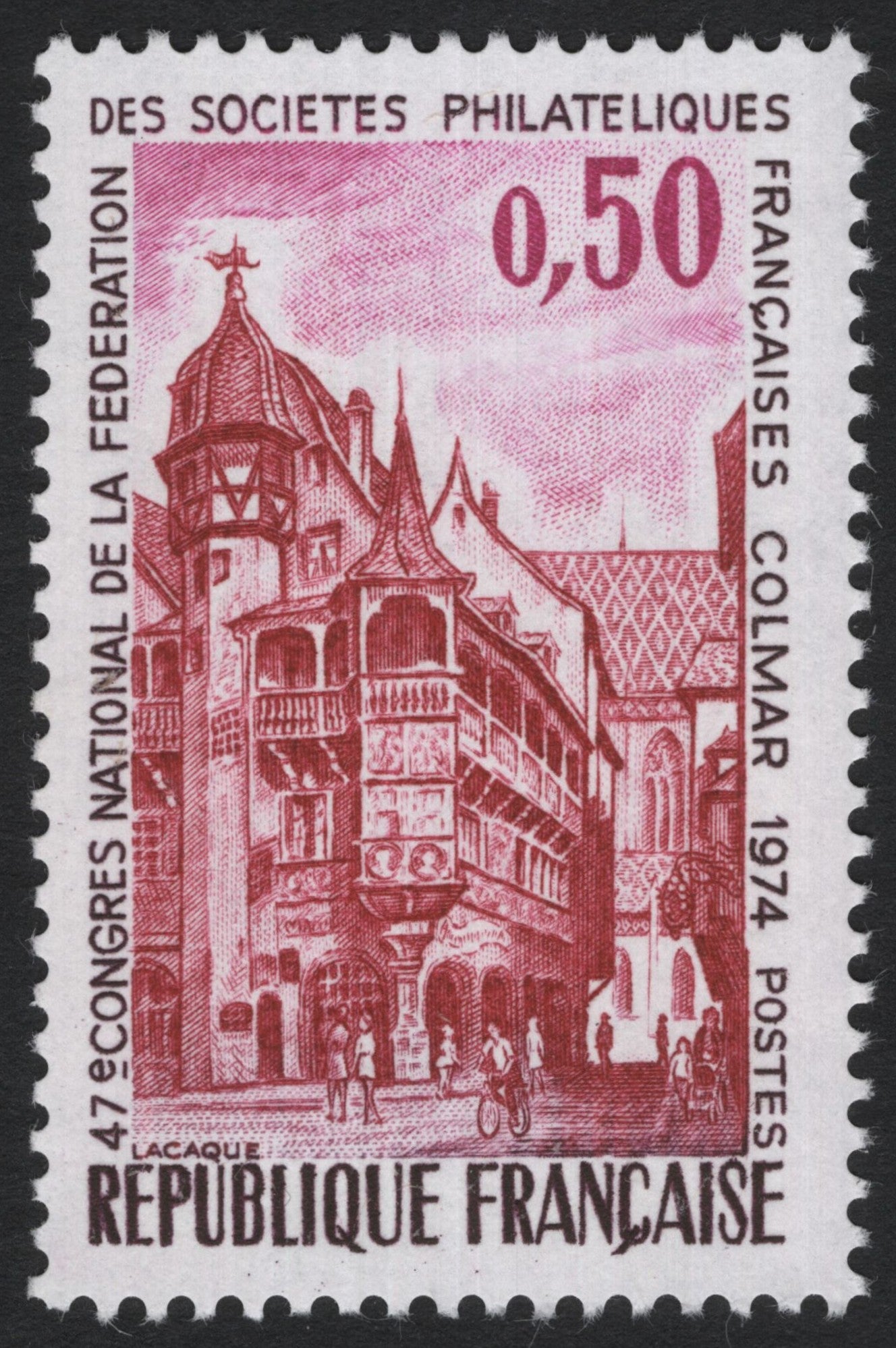 SCG8303 - France 1974 – 47th National Congress of French Philatelic Societies, Colmar