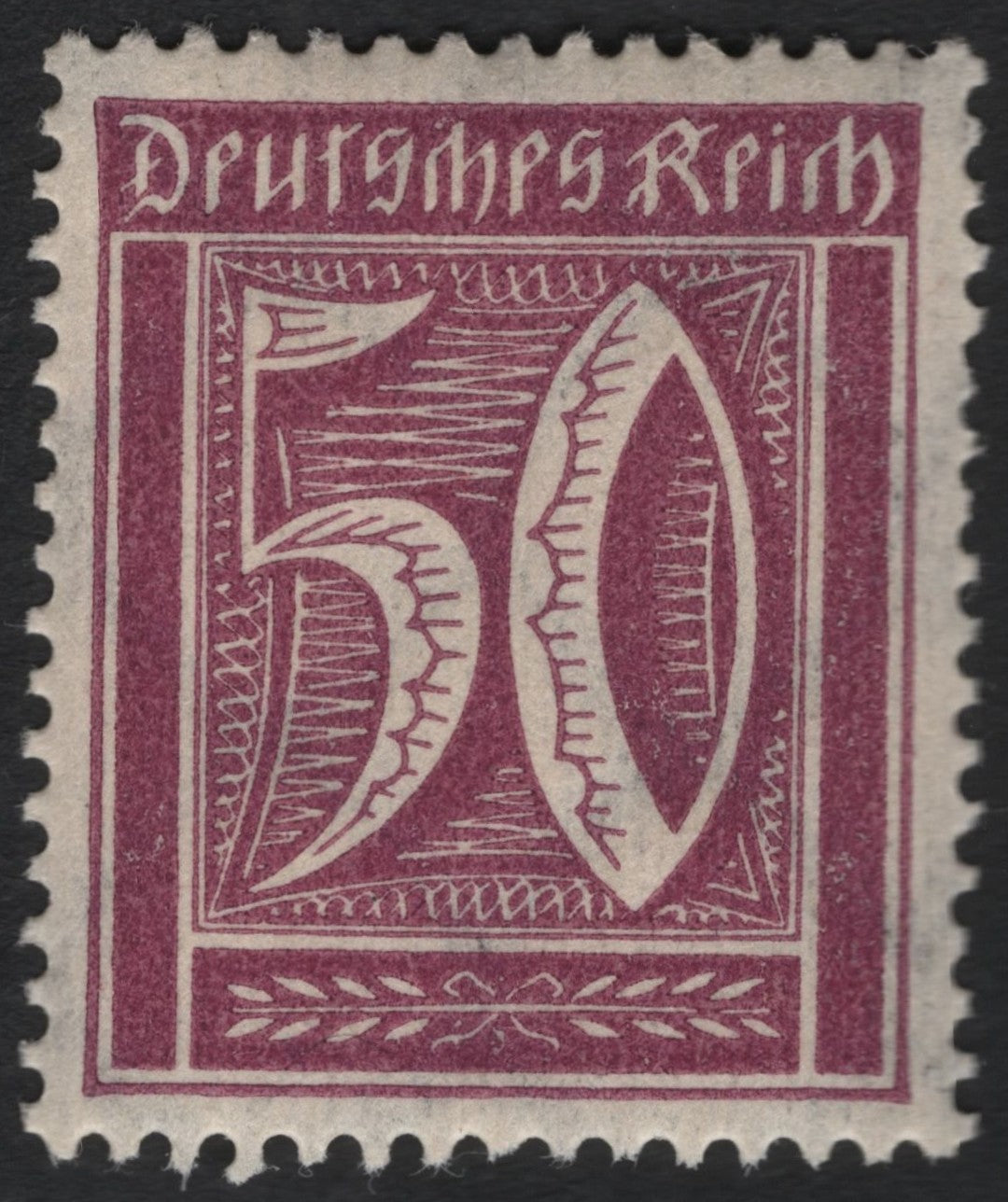 SCG9585 - Germany – 1920 Numeral Design 50 Pfennig (Germania-era Post-WWI Issue)