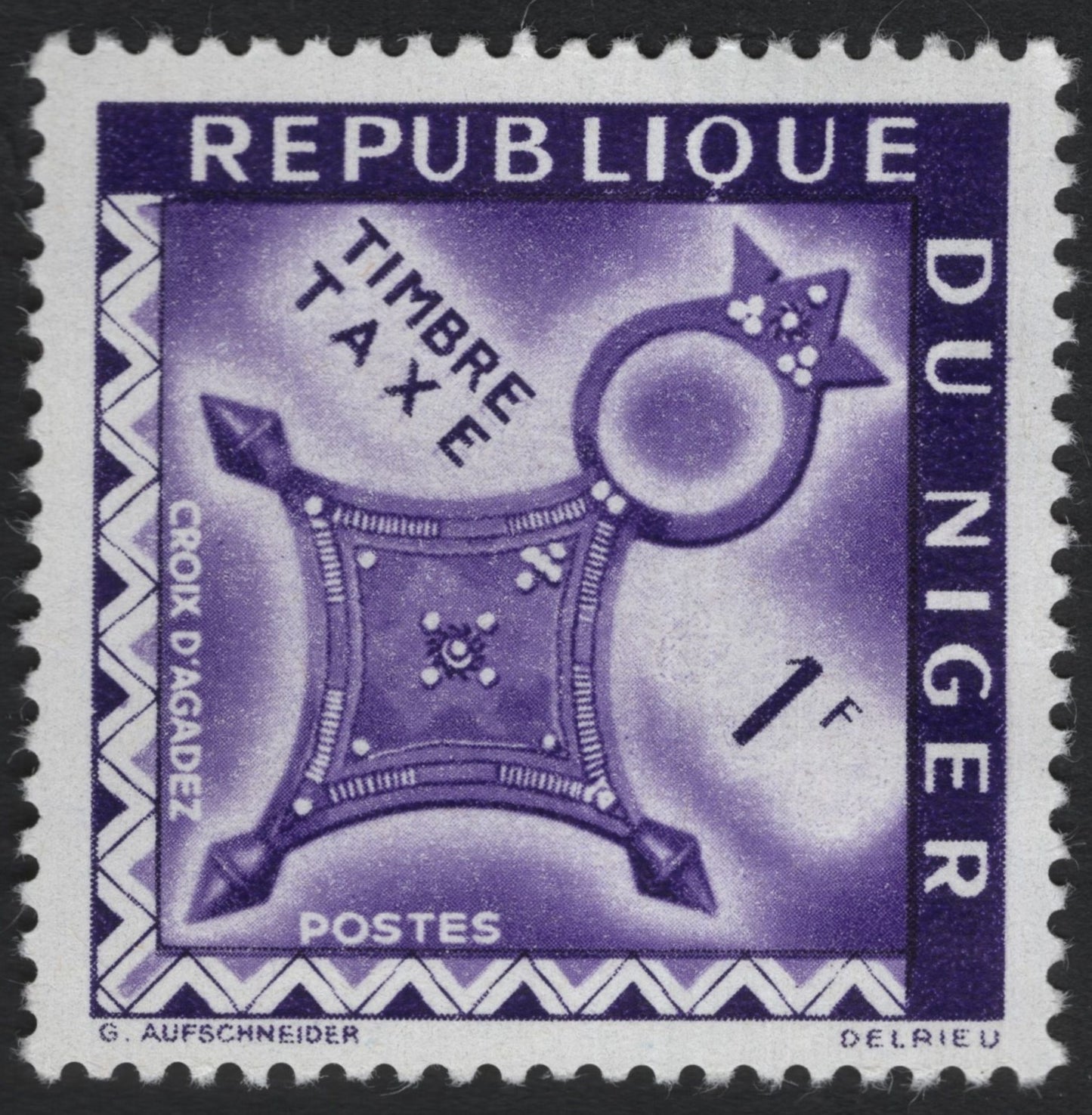 SCG8247 - Niger – Postage Due “Croix d’Agadez” (1 Franc, c.1960s)