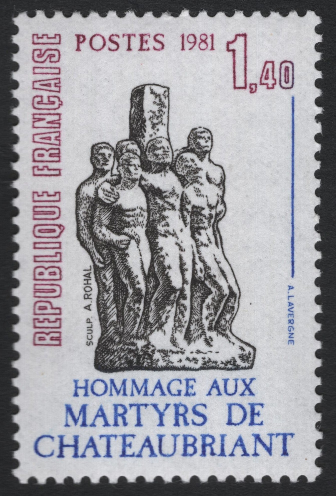 SCG10119 - France 1981 – Hommage aux Martyrs de Châteaubriant – 1.40 Franc