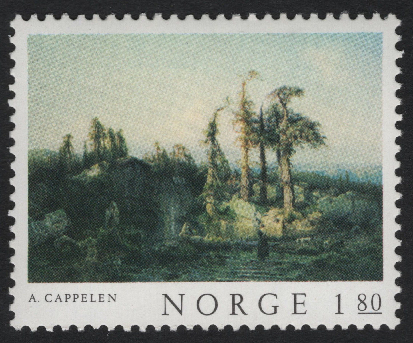 SCG9209 - Norway 1980 – A. Cappelen Landscape Painting (NOK 1.80)