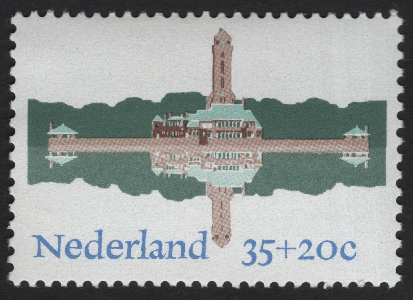 SCG9306 - 🇳🇱 Netherlands 35+20c — Jachthuis Sint-Hubertus (Semi-Postal), 1970s