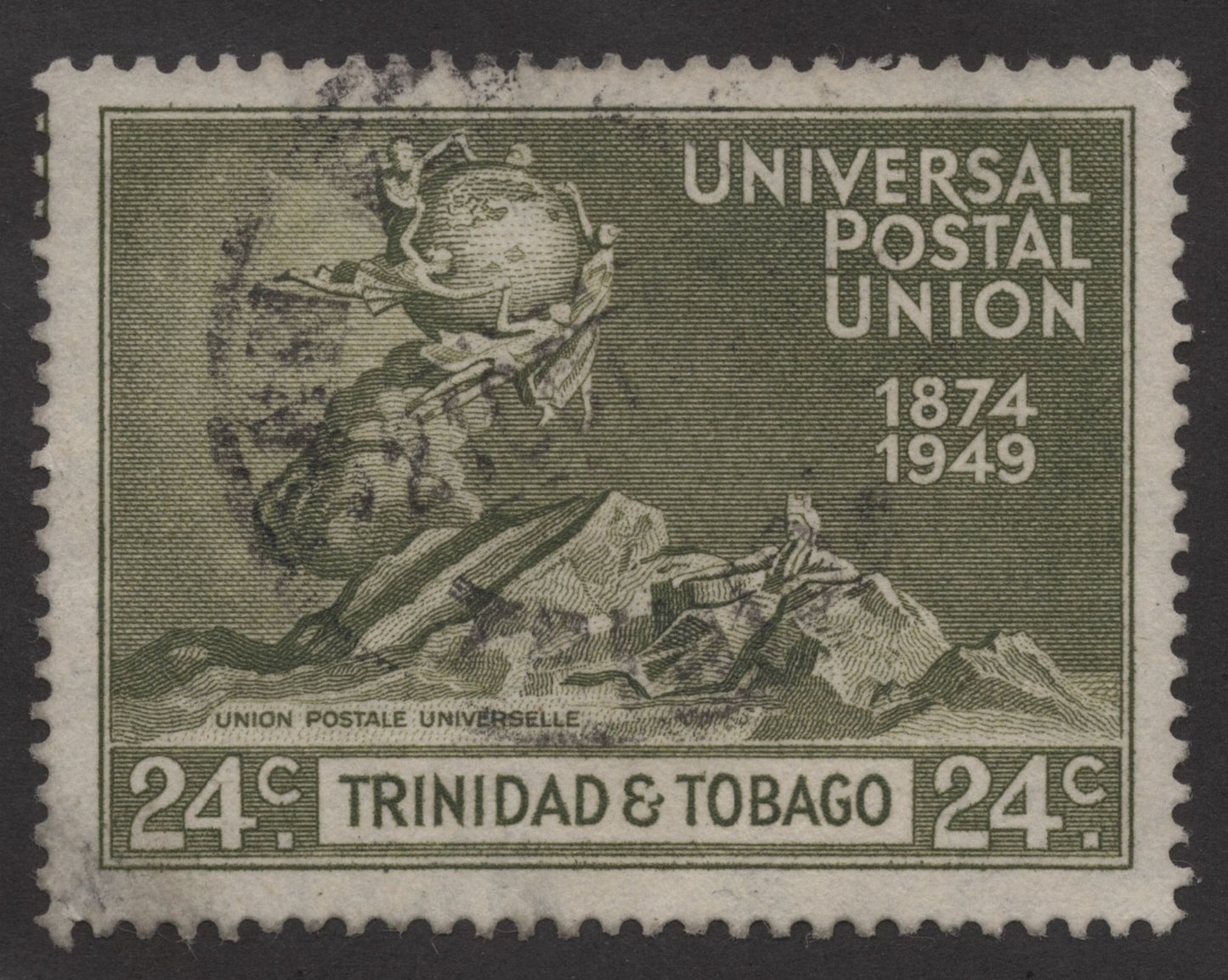 SCG286 - Used 75th Anniversary of the Universal Postal Union – Trinidad & Tobago (24c)
