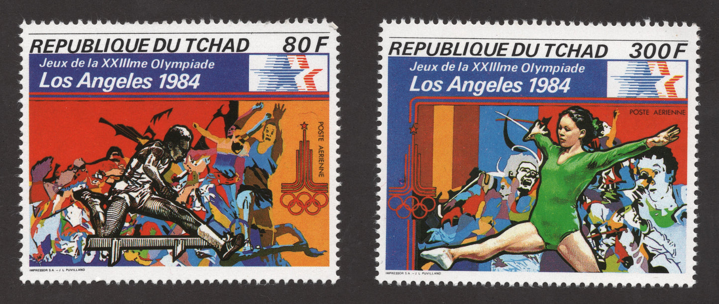 SCG164 Chad 1984 Olympic Games Stamps – Los Angeles XXIII Olympiad Airmail Issue