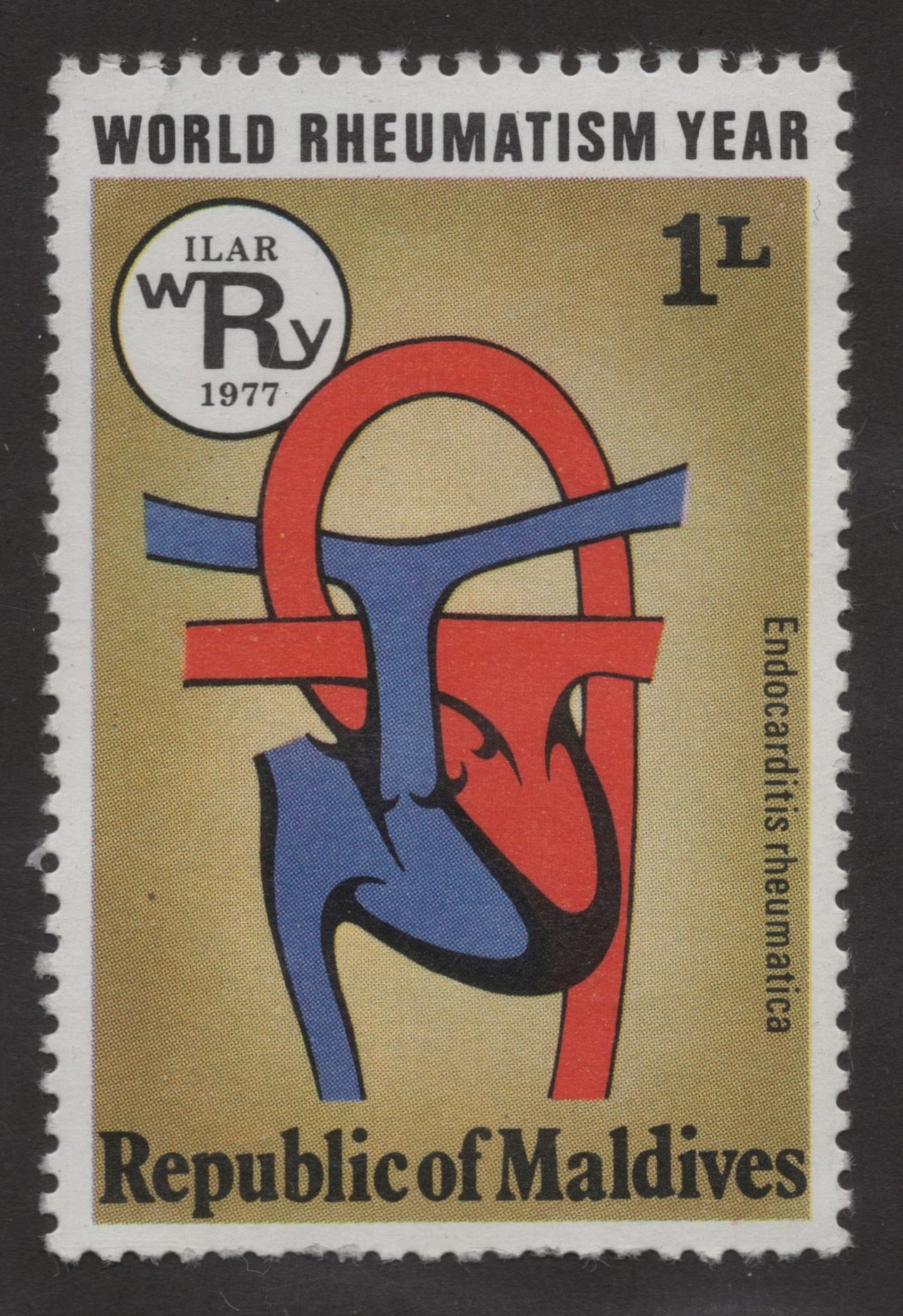 SCG179 World Rheumatism Year 1977 – Republic of Maldives