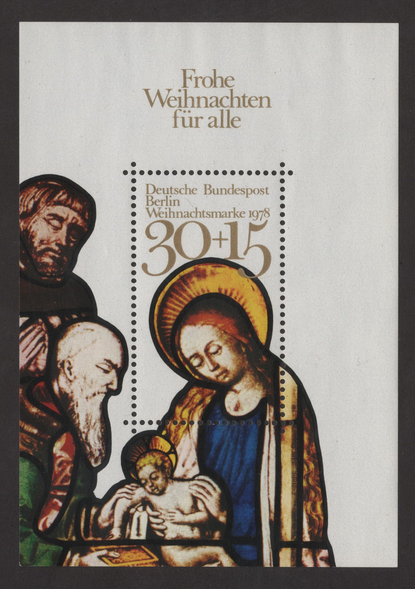 SCG181 1978 Christmas Miniature Sheet – Deutsche Bundespost Berlin