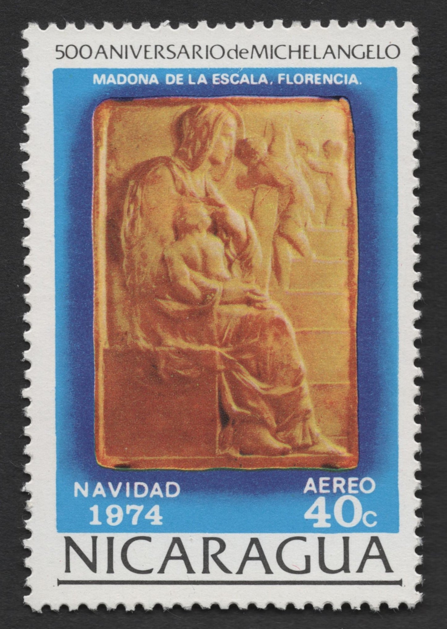 SCG297 - Nicaragua 1974 – Michelangelo 500th Anniversary Stamp Set (Part 2)