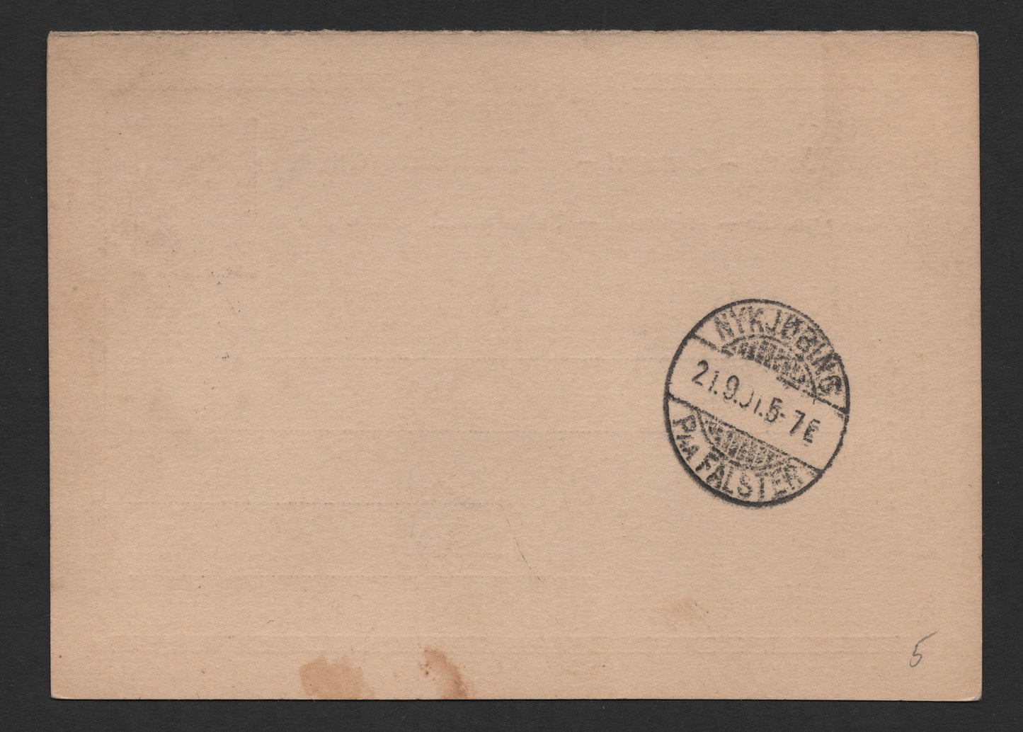 SCG186 German Reichspost 10 Pfennig Reply Postcard – Addressed to Dresden-Heidenau (1890s)