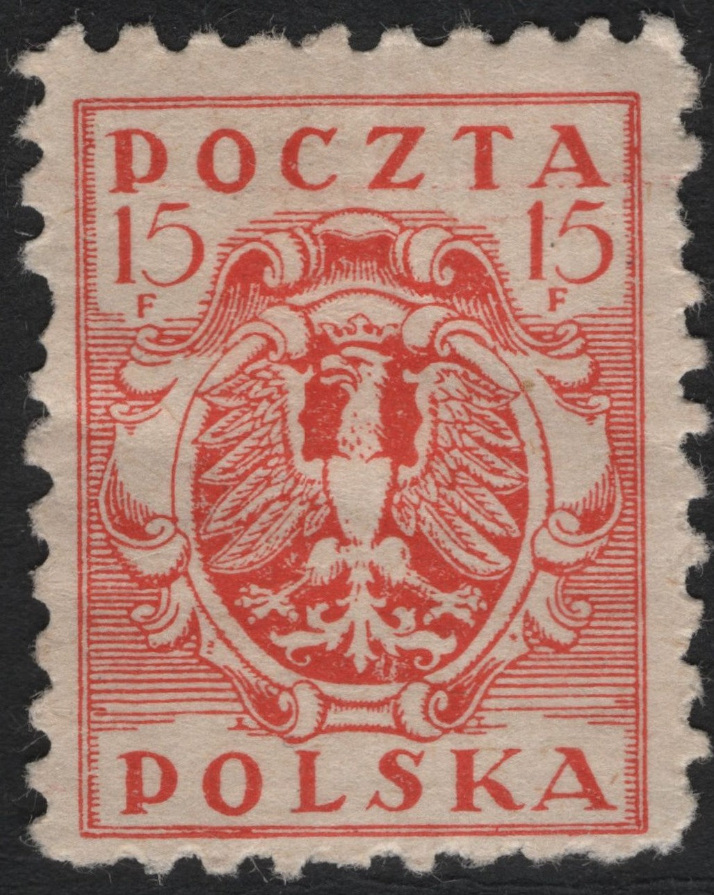 SCG9903 - Polska 15 Fen – White Eagle Coat of Arms (1919)