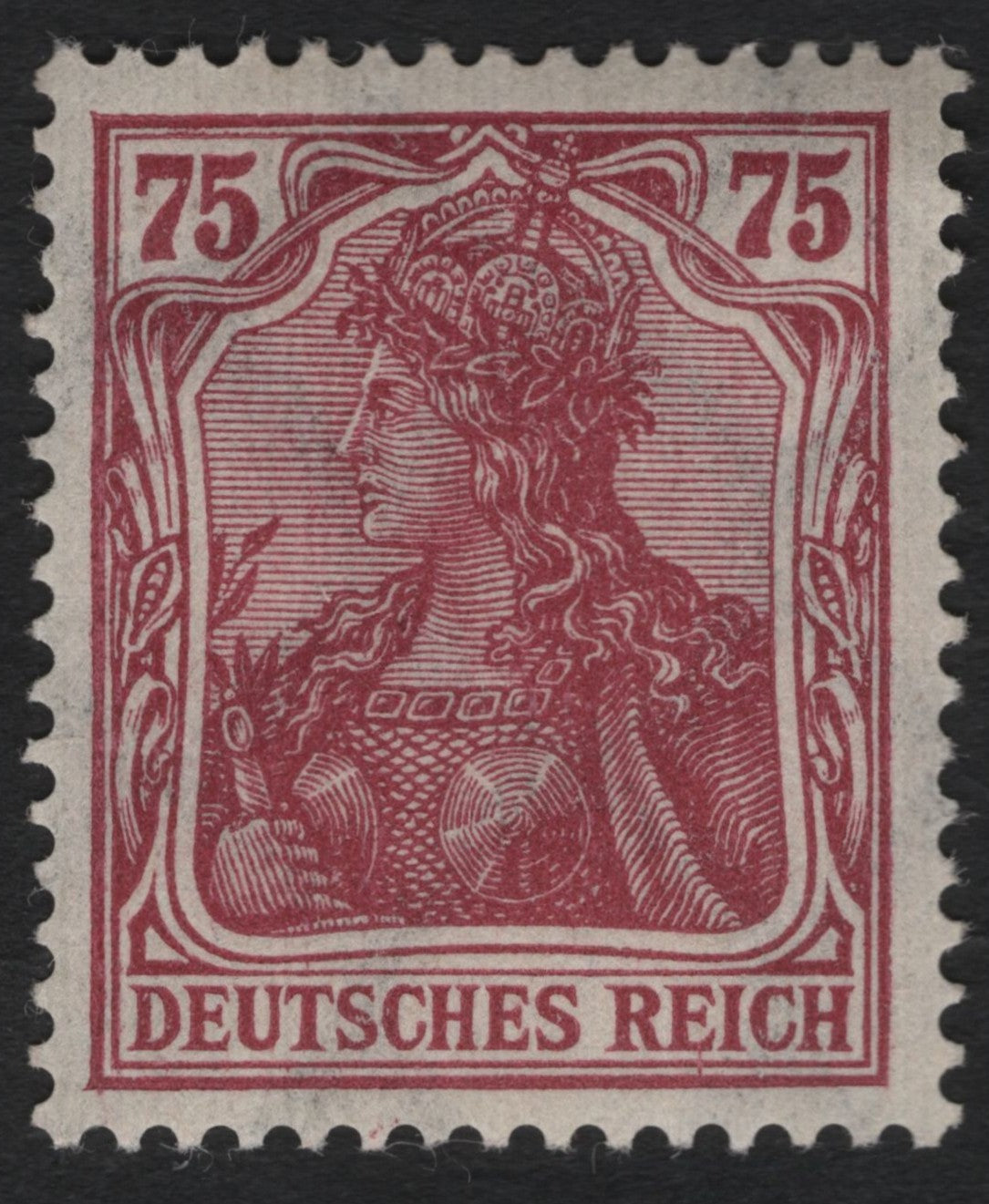SCG9899 - Germany 1902 “Germania” 75 Pf Carmine – Imperial Key Type