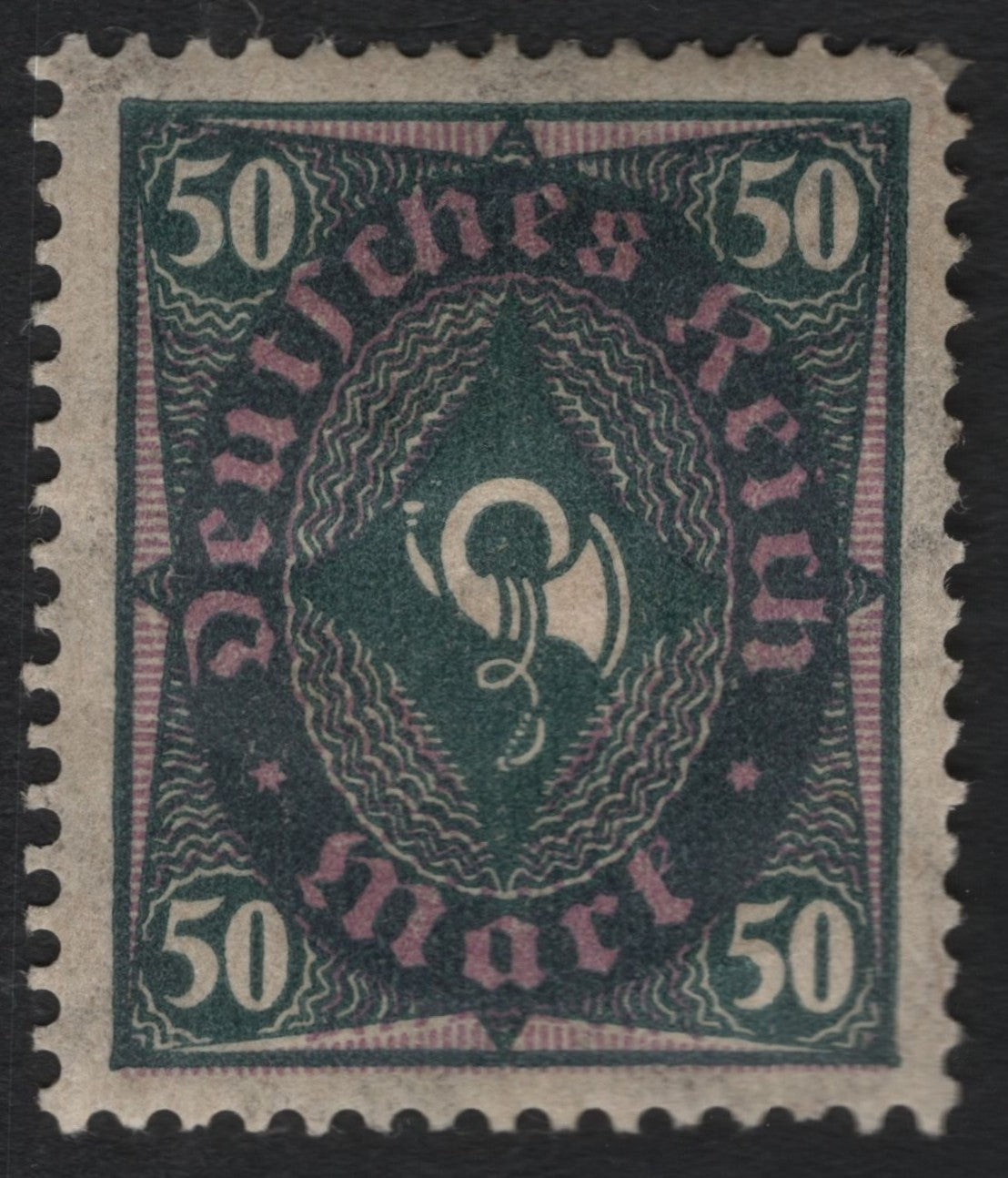 SCG9873 - Germany 1902 Germania High-Value 50 Mark – Reichspost Eagle & Wreath