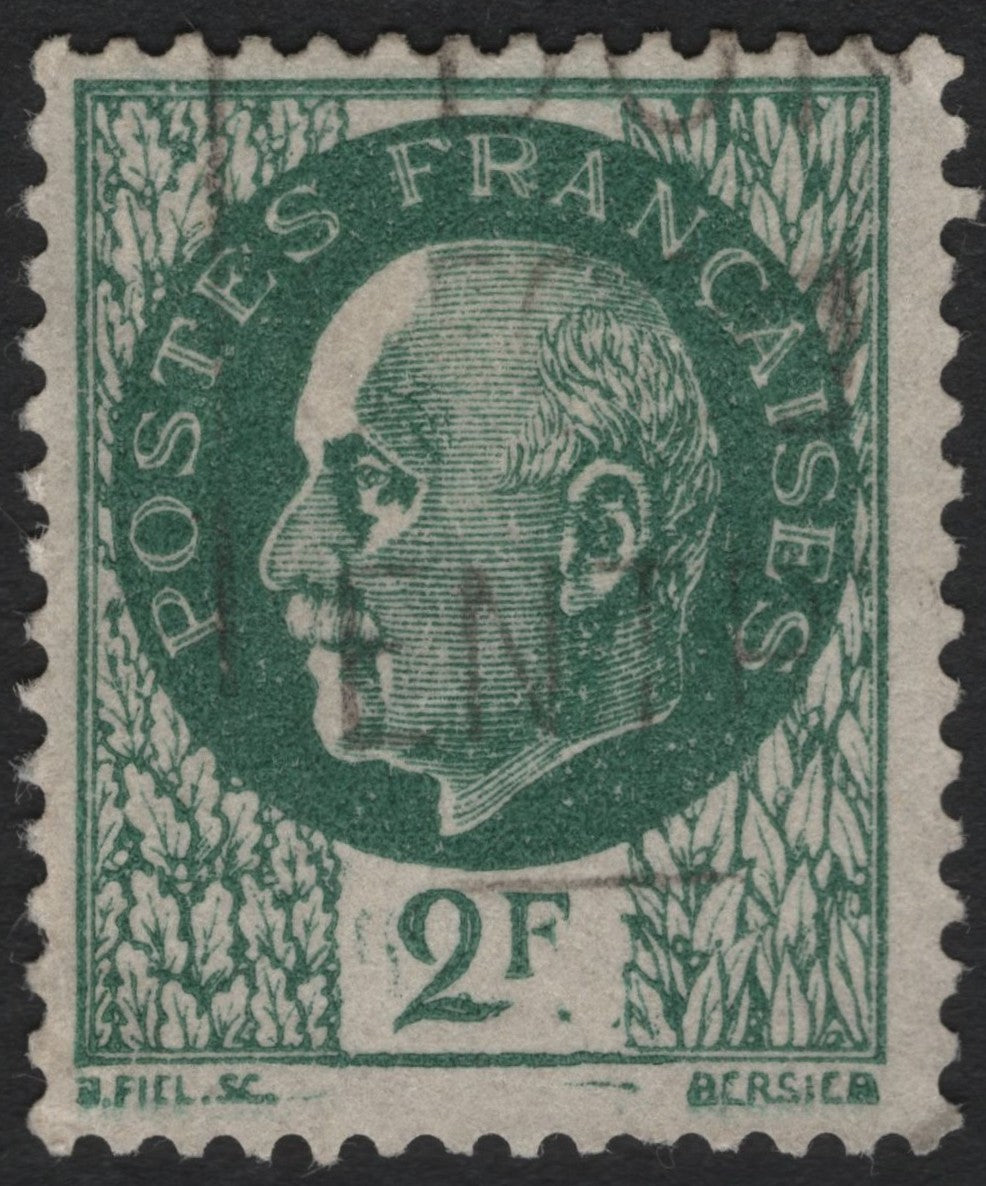 SCG8889 - France 2 Francs “Marshal Pétain” Definitive (Green)