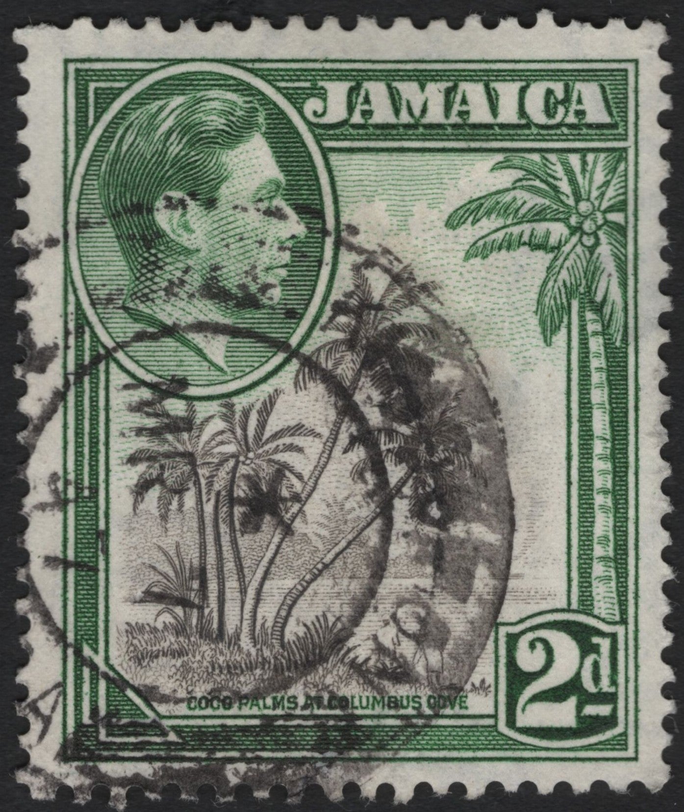 SCG8998 - Jamaica 2d Coco Palms at Columbus Cove – King George VI Definitive