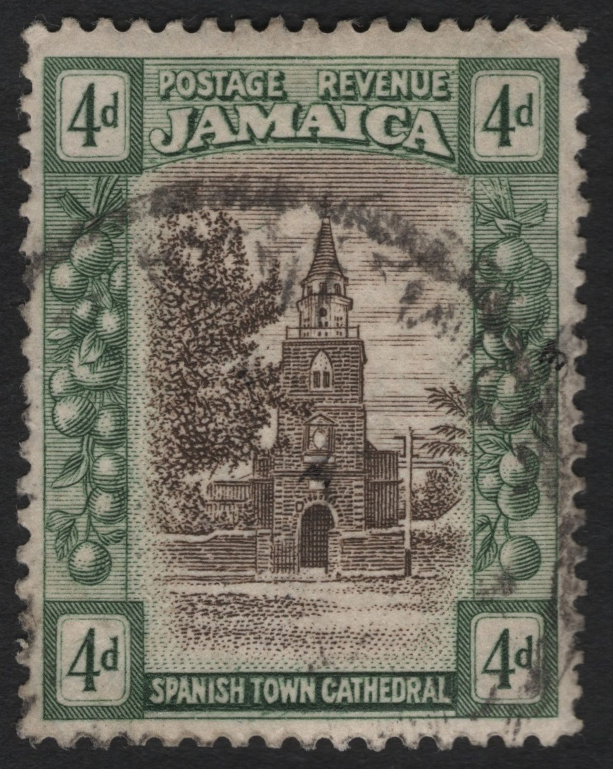 SCG9002 - Jamaica 4d Spanish Town Cathedral (Definitive Issue)