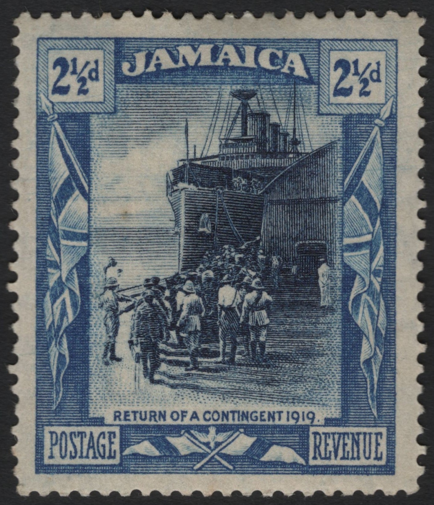 SCG9005 - Jamaica 1919 “Return of a Contingent” – 2½d Blue