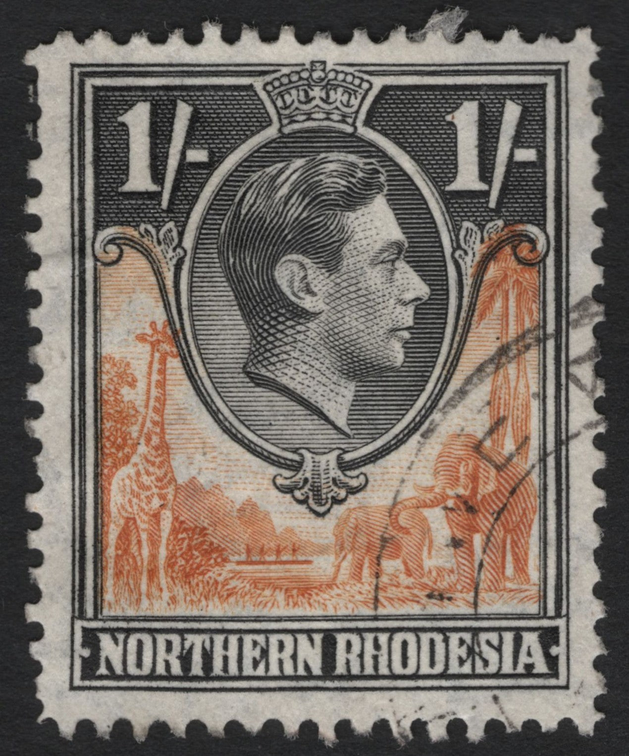 SCG9012 - Northern Rhodesia – 1 Shilling King George VI Safari Design