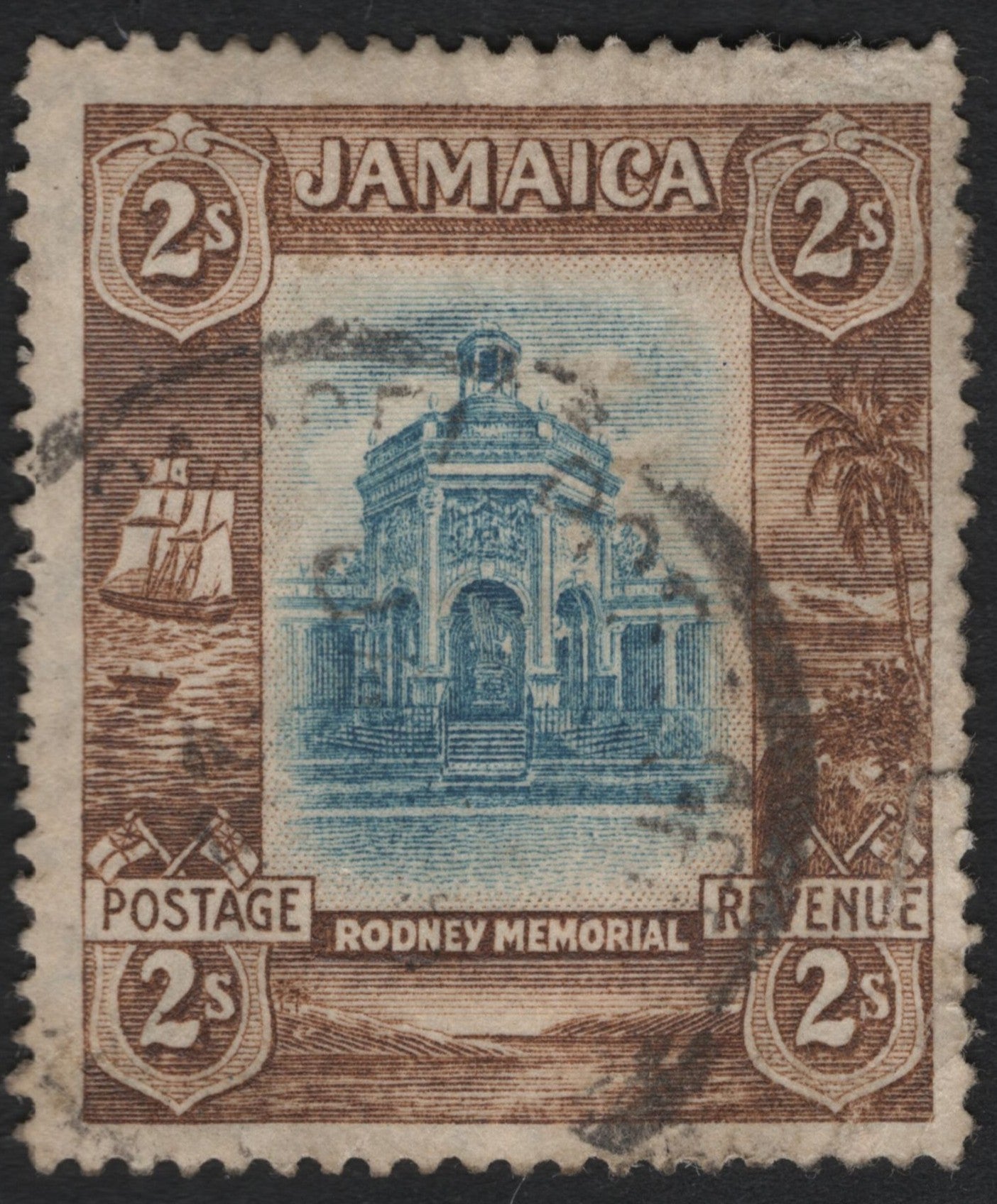 SCG8976 - Jamaica – 2s “Rodney Memorial” (c.1919–1932 Pictorial Issue)