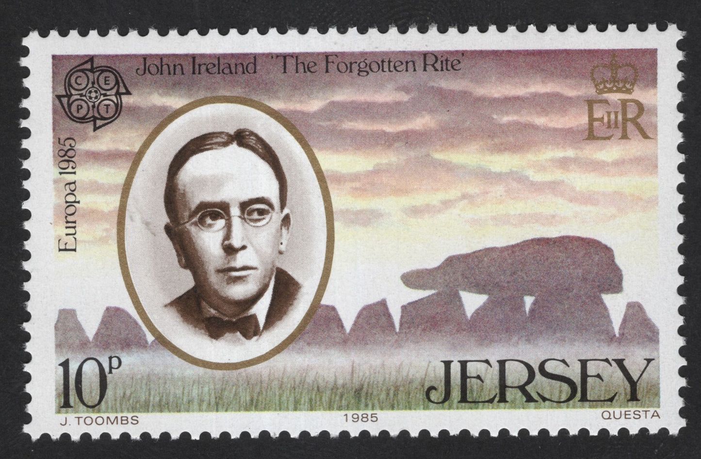 SCG13702 - Title: Jersey 1985 – 10p Europa CEPT Stamp featuring John Ireland “The Forgotten Rite”