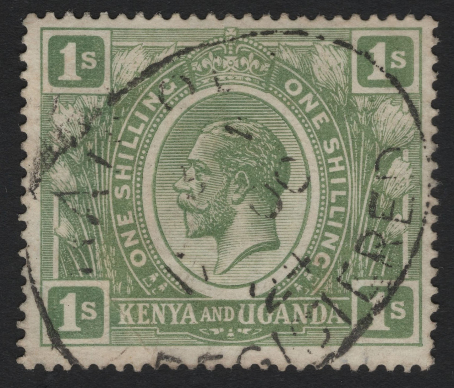 SCG9022 - Kenya & Uganda 1 Shilling King George V (Green) – Used