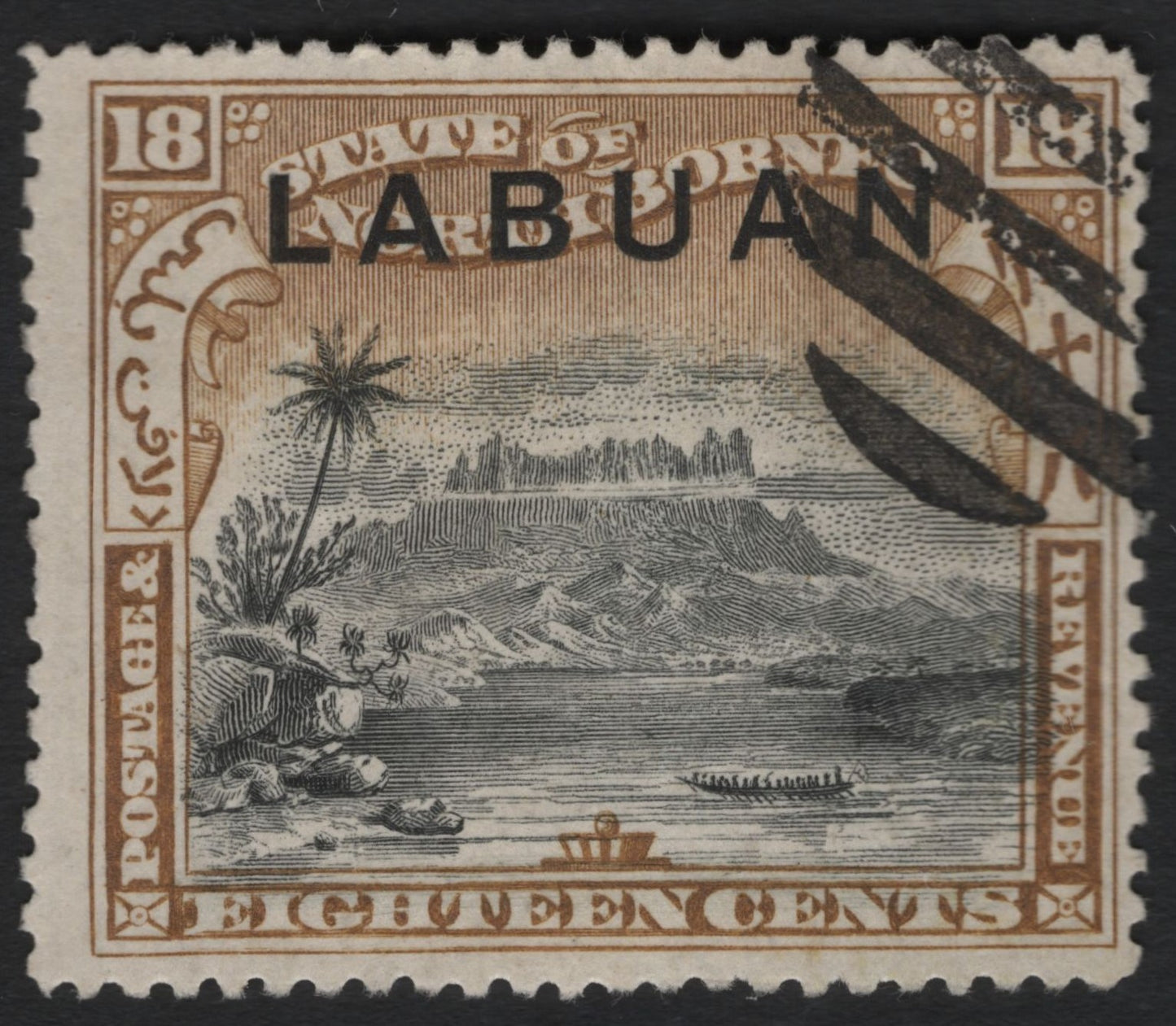 SCG9023 - Labuan 18 Cents “State of North Borneo” Overprint (c.1894–1902)