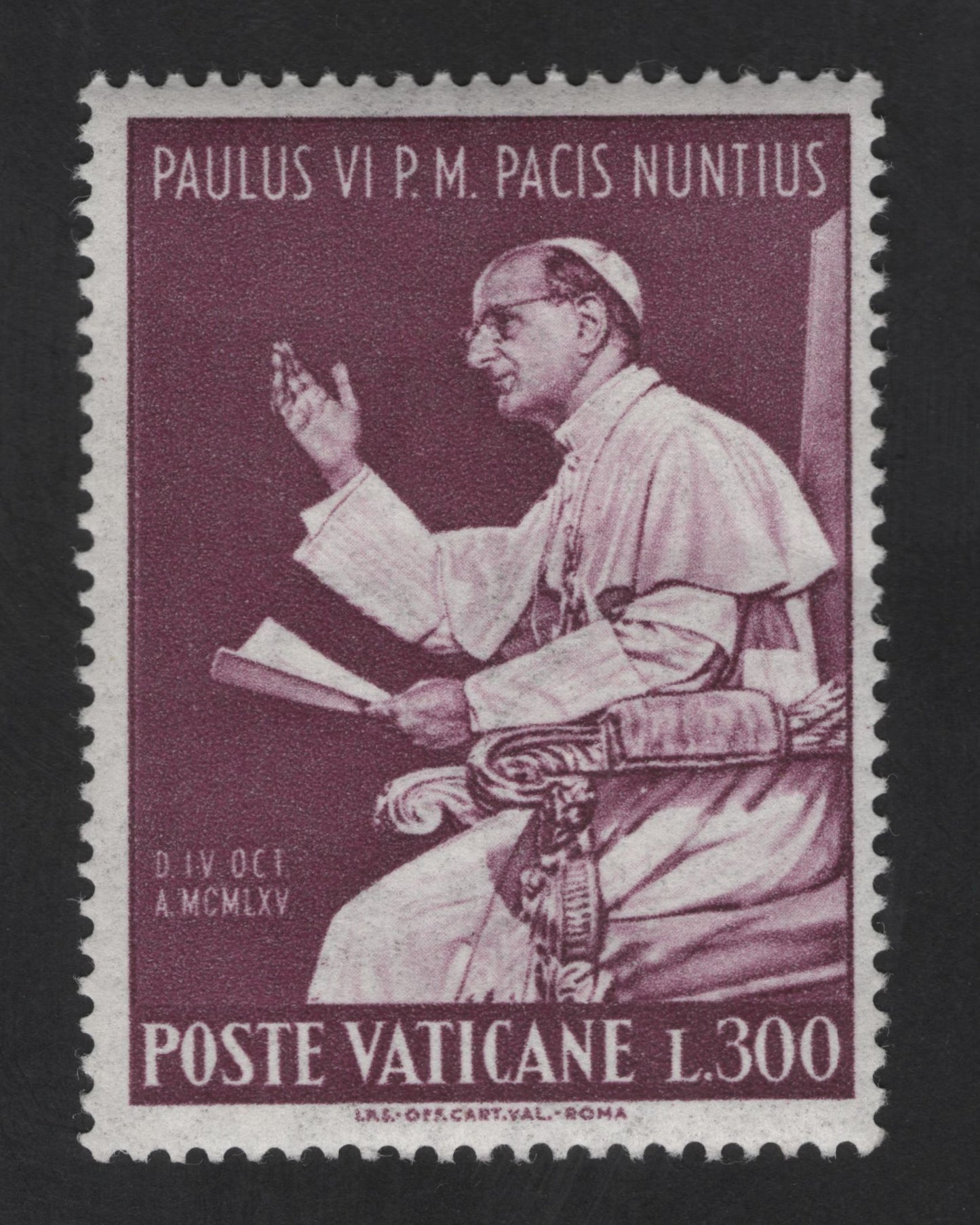 SCG13738 - Vatican City 300 Lire – Pope Paul VI “Pacis Nuntius” (Messenger of Peace)