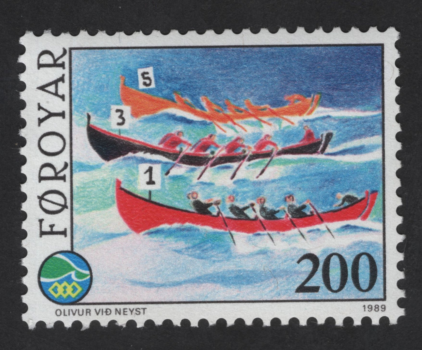 SCG13741 - Faroe Islands 1989 – Traditional Rowing Boats (Olivur við Neyst) 200 Kr