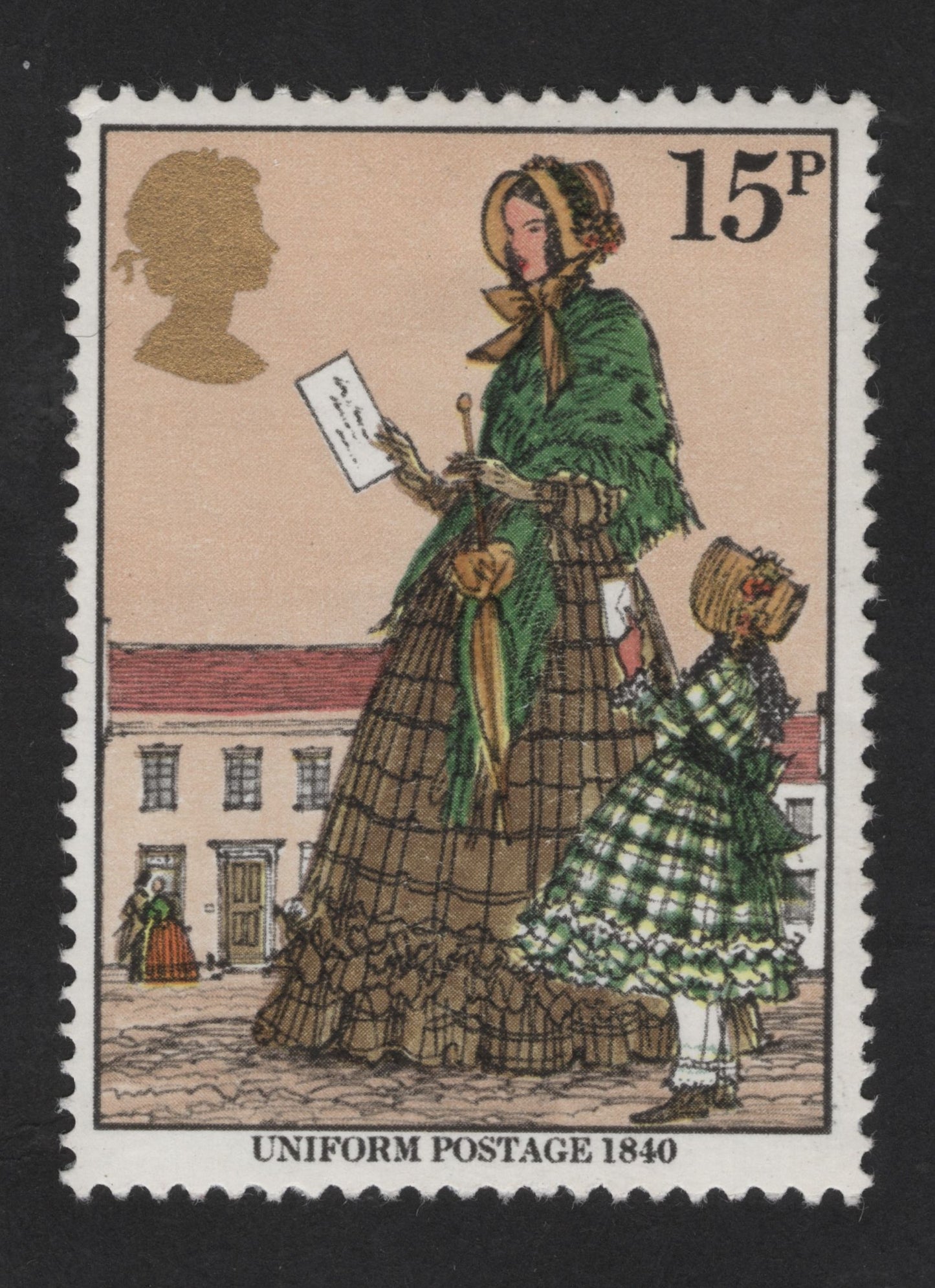 SCG13647 - Uniform Postage 1840 – Victorian Postal Scene (15p)
