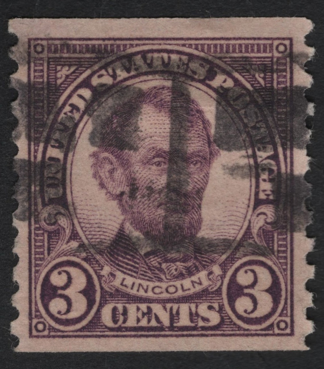 SCG8822 - USA 1903–1908 “Lincoln Purple” 3¢ Definitive (Used)