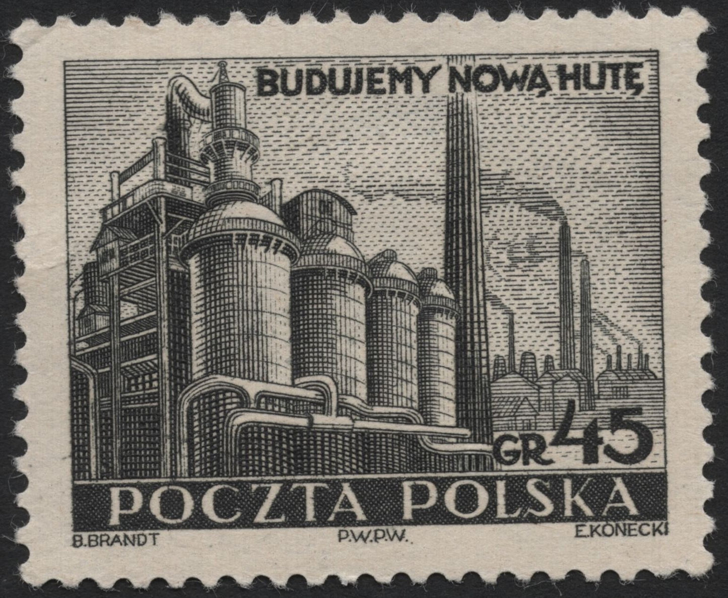 SCG7616 - Poland 1950 “Budujemy Nową Hutę” (We Are Building Nowa Huta)