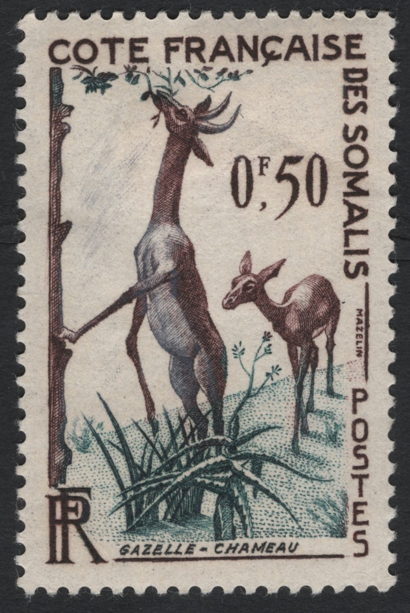 SCG7462 - 1954 Cote Française des Somalis – Giraffe Gazelle (Gazelle-Girafe)
