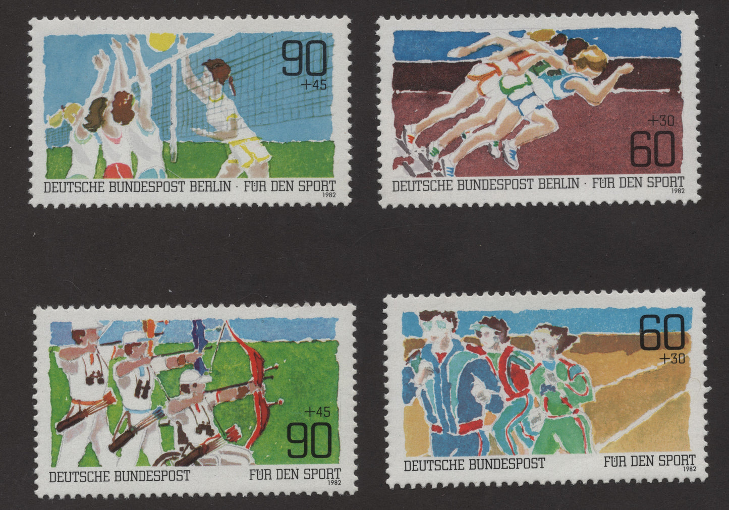 SCG166 Germany 1982 Sports Charity Stamps – Für den Sport Series