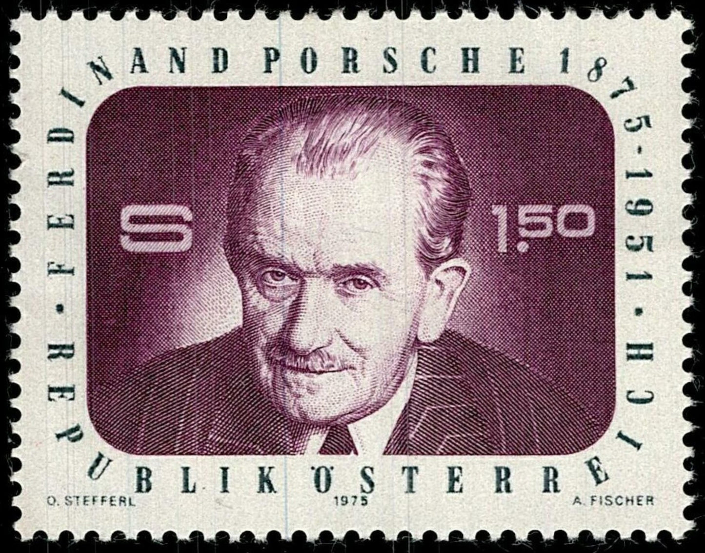 SCG791 - 1975 Austria Ferdinand Porsche Commemorative Stamp