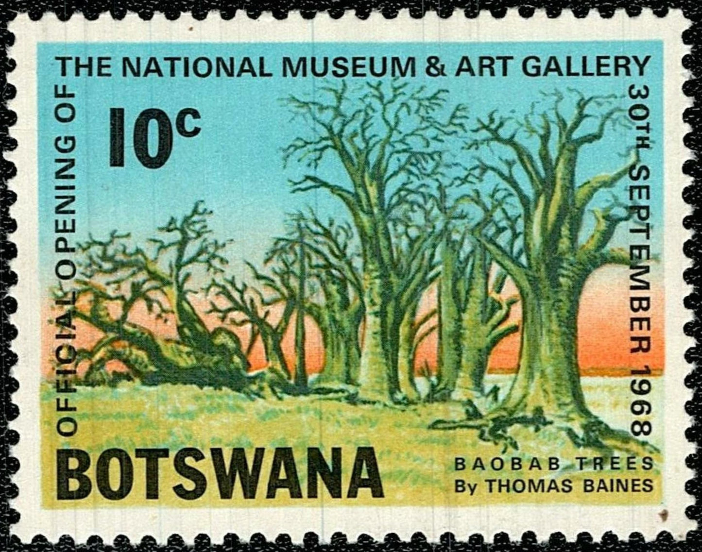 SCG806 - Botswana National Museum Opening Stamp