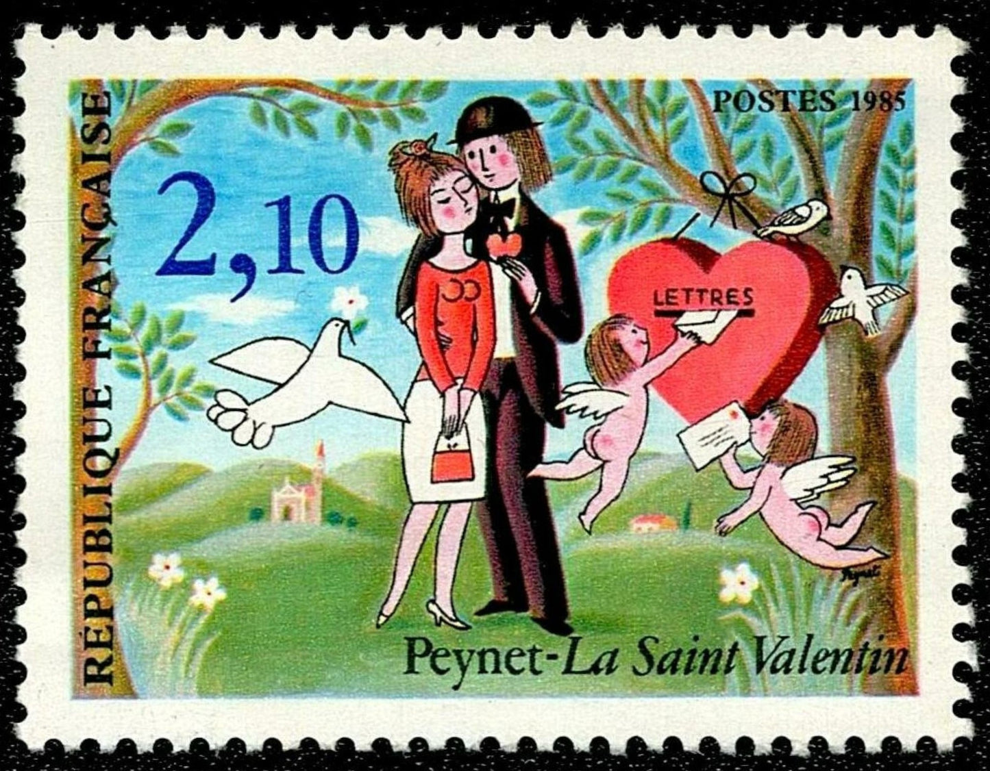 SCG1691 - Love and Letters – France Valentine Issue by Peynet
