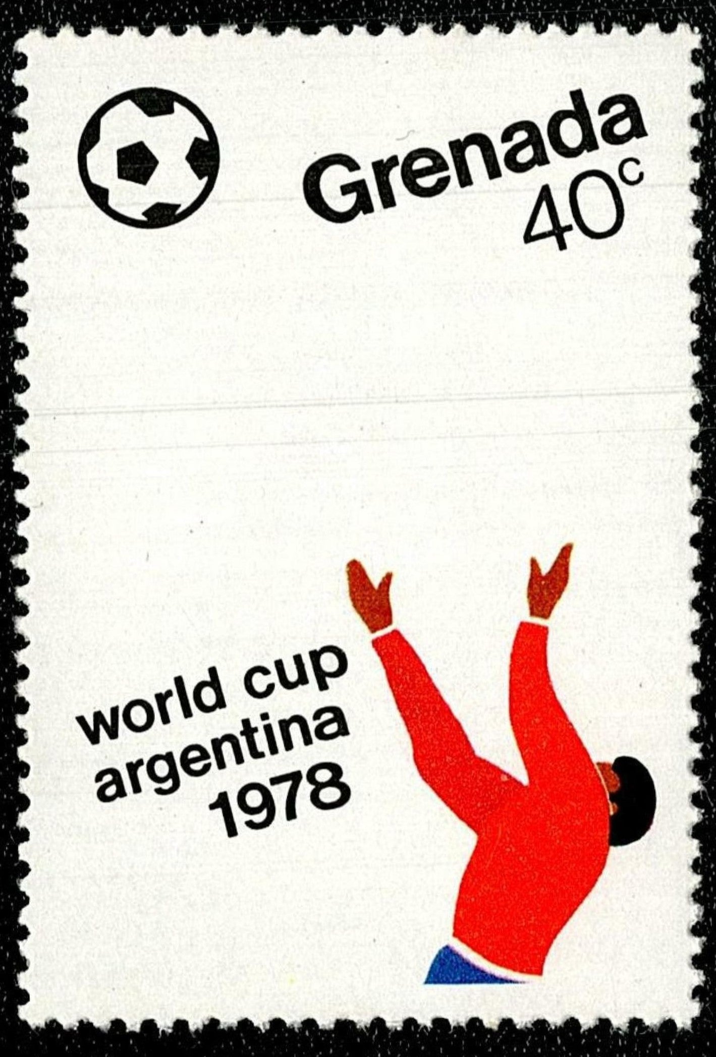 SCG811 - Grenada Soccer Stamp – Argentina 1978
