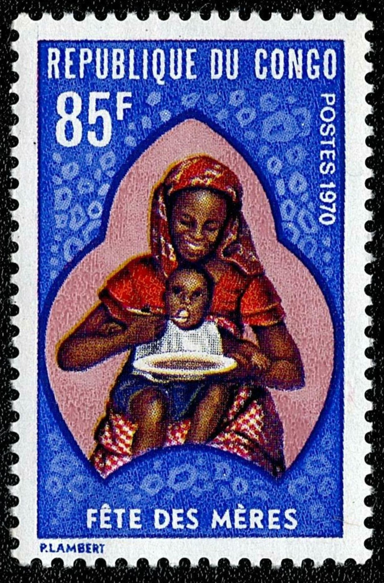 SCG1182 - 1970 Republic of Congo Stamp – Mother’s Day Celebration