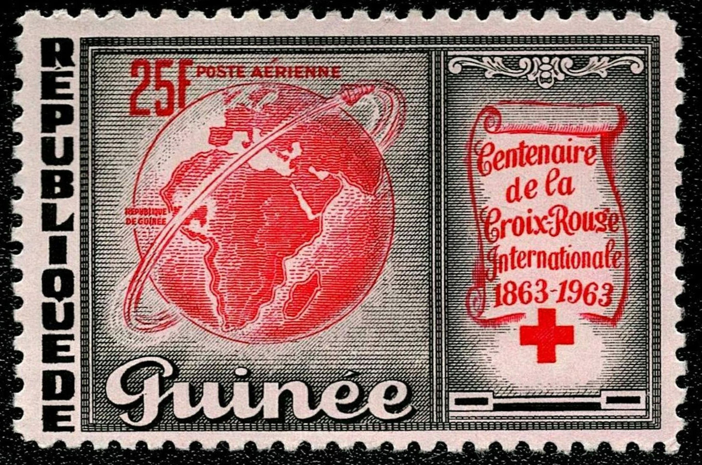 SCG1681 - Guinea Airmail – 100 Years of the Red Cross (1963)