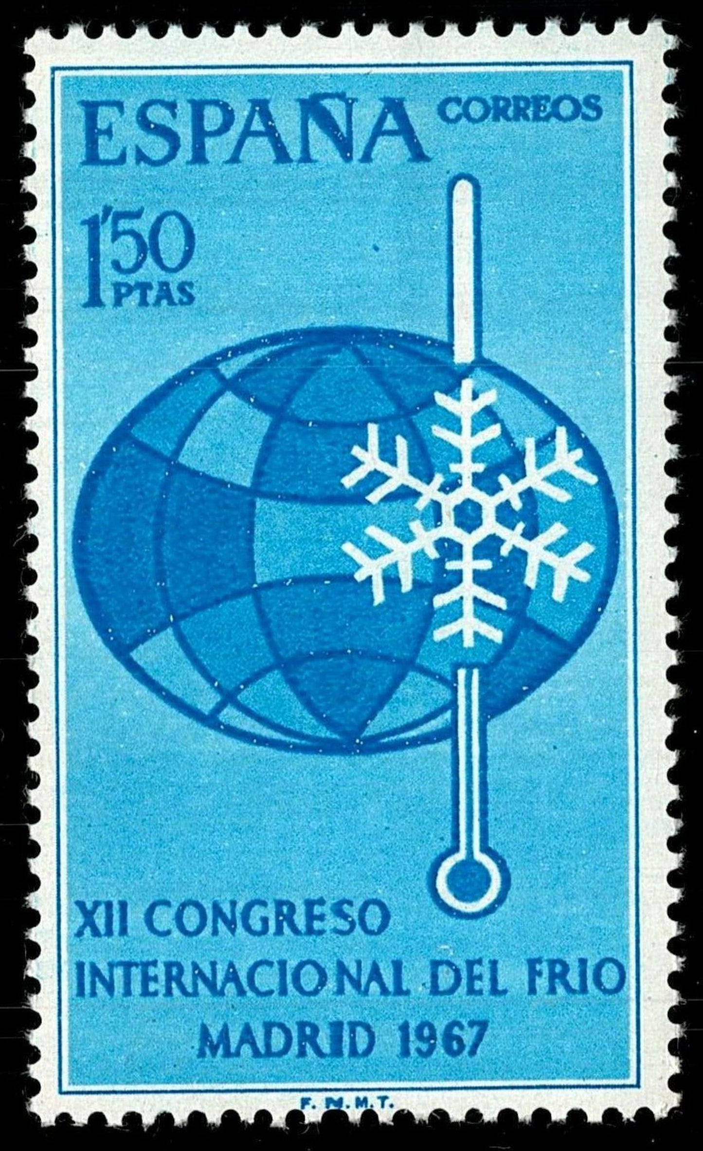 SCG821 - Spain 1967 – 12th International Congress of Refrigeration