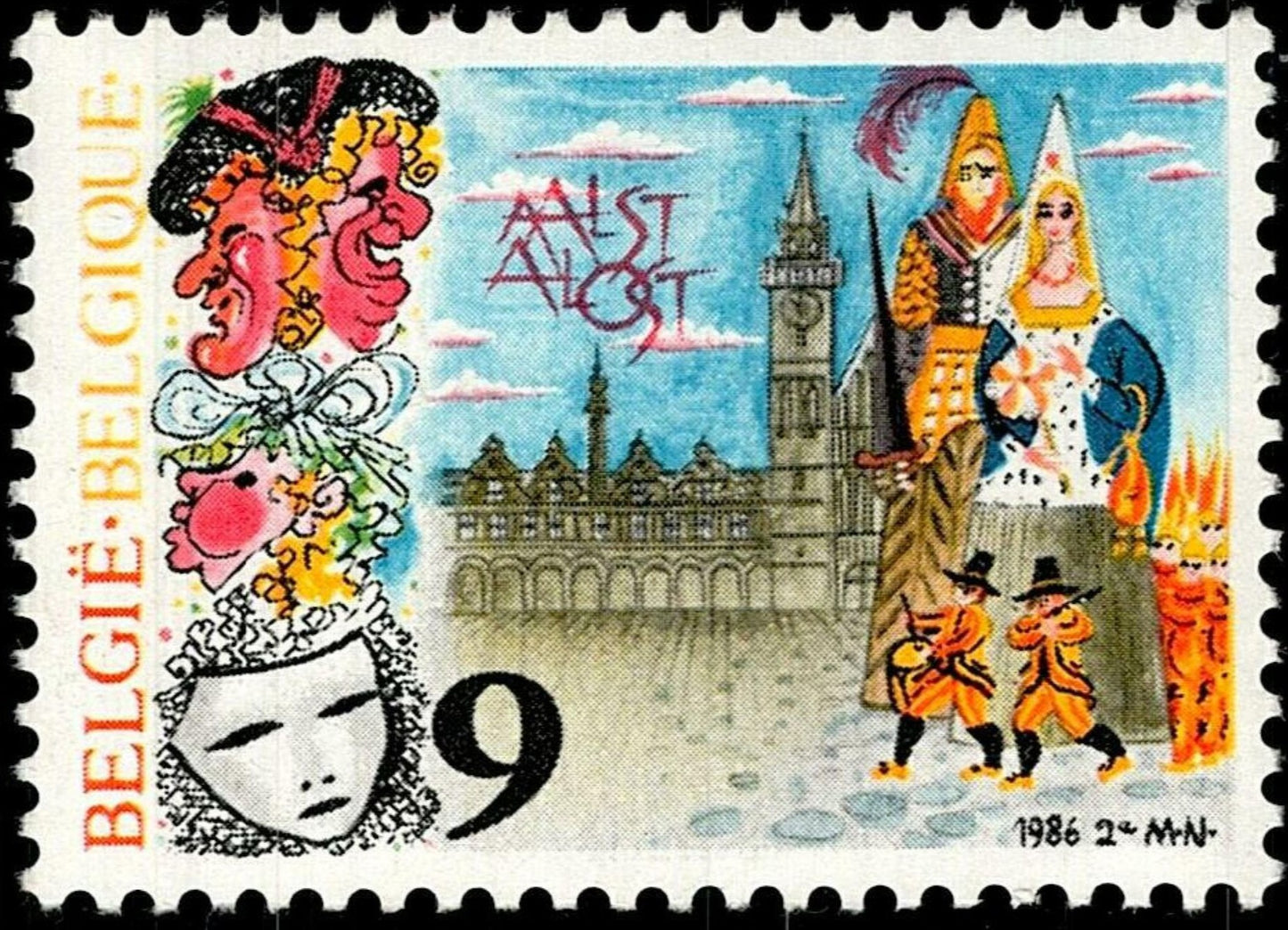 SCG814 - Belgium 1986 Aalst Carnival Celebration