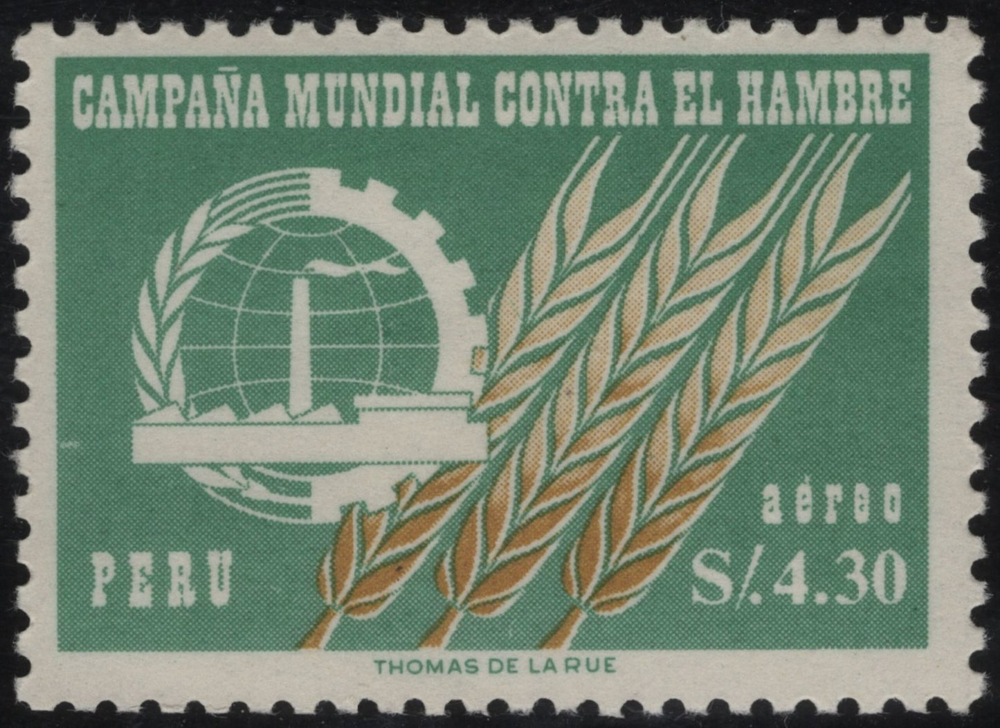 SCG867 - Peru – World Campaign Against Hunger Airmail Stamp