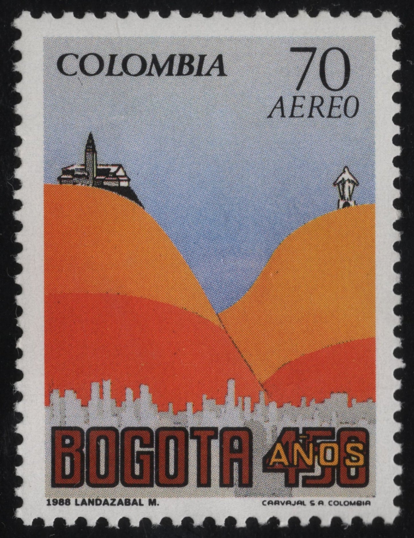 SCG859 - 1988 Colombia Bogotá - 450th Anniversary Stamp